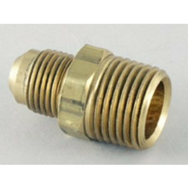 Ldr Industries LDR 508-48-8-6 Pipe Adapter, 1/2 x 3/8 in, Male Flare x Male Thread, Brass 180409484